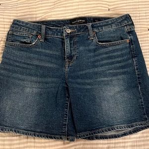 Lucky Brand denim shorts, stretch, size 8, excellent condition.